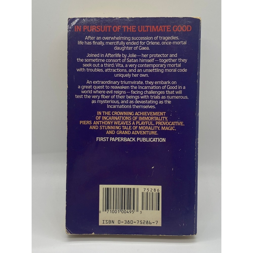 Avon And Eternity Piers Anthony Book 7 Incarnations of Immortality Good PB - Picture 6 of 6